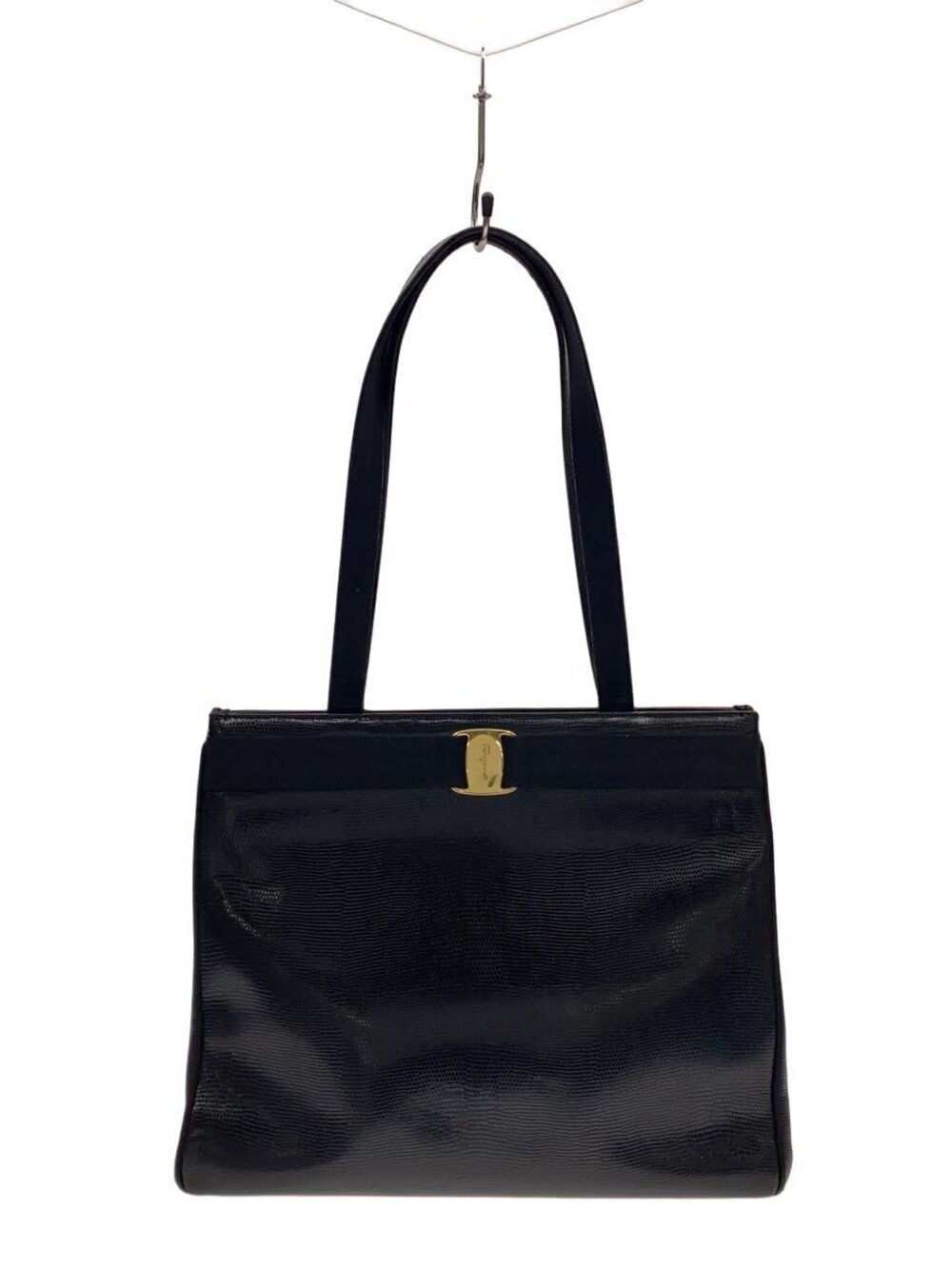 Salvatore Ferragamo Tote Bag Leather Black